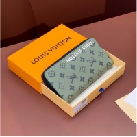 Buy Cheapest Louis Vuitton Zippy Vertical Wallet M82799 Khaki Green