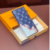 Promotional Louis Vuitton Brazza Wallet M82826 Blue