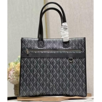 Top Quality Dior Essentials SAFARI TOTE BAG Black Dior Oblique Jacquard and Grained Calfskin 1bSSH22