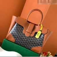 Popular Style Goyard Saigon Tote Bag GY11011 Black And Tan