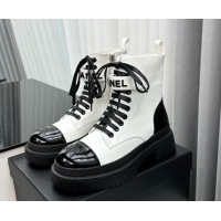 Grade Quality Chanel Ankle Boots with Strap White 91105