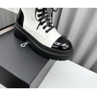 Grade Quality Chanel Ankle Boots with Strap White 91105