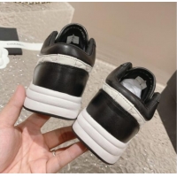 Affordable Price Chanel Quilted Calfskin Low-top Sneakers with CC White1/Black 91139