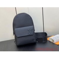 Hot Sell Cheap Louis Vuitton Pilot Slingbag M23765 black