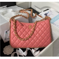 Buy Cheapest Chanel LARGE HOBO BAG AS4287 Pink