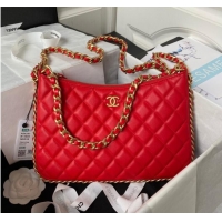 Reasonable Price  Chanel LARGE HOBO BAG AS4287 Red