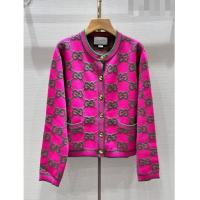 Famous Brand Gucci GG Cardigan G102334 Rosy 2023