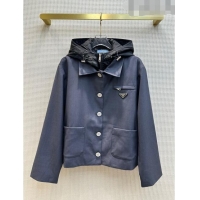 ​Famous Brand Prada Jacket P102416 Grey 2023