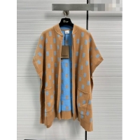 ​Popular Style Burberry Wool Cape Coat B102619 Coffee 2023