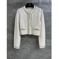 Buy Cheapest Chanel Cashmere Cardigan CH102609 Beige 2023