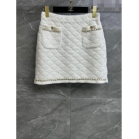 Pretty Style Chanel Cashmere Skirt CH102611 Beige 2023