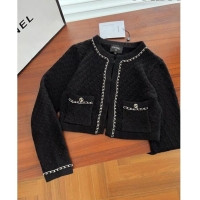 ​New Cheap Chanel Cashmere Cardigan CH102612 Black 2023