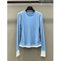 Buy Cheapest Celine Top C102643 Blue 2023