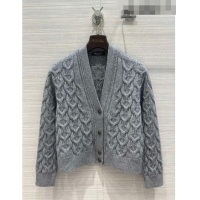 ​Super Quality LP Cashmere Cardigan LP102654 Grey 2023