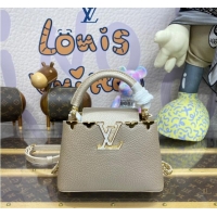 Famous Brand Louis Vuitton Capucines Mini M22436 Gray