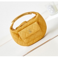 Affordable Price Chanel Caviar Quilted Polly Pocket AP3467 Yellow