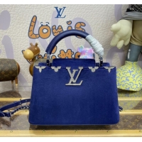 Good Product Louis Vuitton Velvet CAPUCINES BB N93164 Midnight Blue