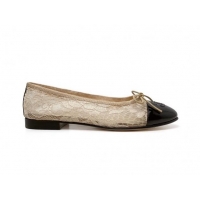 Super Quality Chanel Lace Classic Ballet Flat Beige 014067