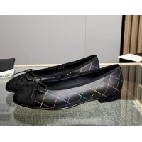 Purchase Chanel Quilted Leather Classic Ballet Flat Black 014070