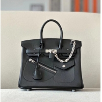 Unique Grade Hermes Birkin Bag Original Leather HP8545 Rock Black (Pure Handmade)