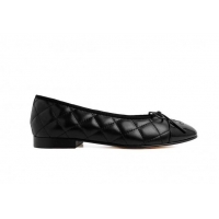 Unique Style Chanel Quilted Leather Classic Ballet Flat All Black 016011