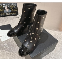 Affordable Price Chanel Lambskin Ankle Boots with Charm Black 1025075