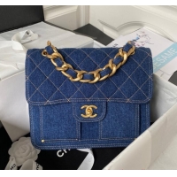 Shop Discount CHANEL Backpack Denim AP4031 Blue