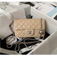 Top Grade Chanel SMALL FLAP BAG AS1787 Apricot