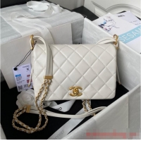 Top Quality Discount Chanel SMALL FLAP BAG AS4353 WHITE