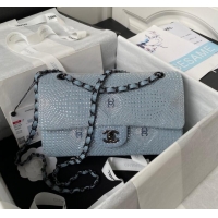 Good Product Chanel SMALL FLAP BAG A01112 LIGHT BLUE