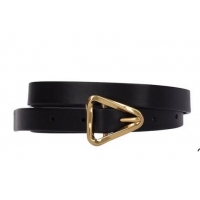 ​Buy Classic Bottega Veneta Leather Belt 76I-D5Q093 Black-gold