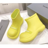 Big Discount Balenciaga Rubber Round Ankle Boots Yellow 926091