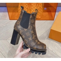 Unique Discount Louis Vuitton Star Trail Ankle Boot 9cm in Monogram Canvas 912037