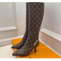 Best Price Louis Vuitton Sparkle Heel High Boots 6.5cm in Monogram Canvas 918045