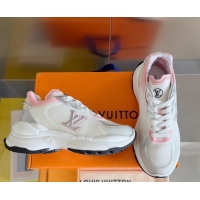 Top Grade Louis Vuitton Run 55 Sneakers in Mesh Light Pink 012139