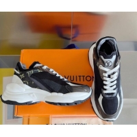 Low Cost Louis Vuitton Run 55 Sneakers in Mesh Black 012141