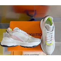 Unique Style Louis Vuitton Run 55 Sneakers in Mesh Pink/White 012142