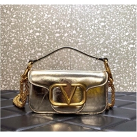 Trendy Design VALENTINO GARAVANI MINI LOCO Calf leather Shoulder Bag 1W2B0K light gold