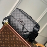 Famous Brand Louis vuitton Steamer Messenger M46795 Black