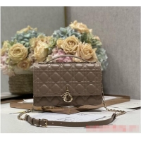 Pretty Style MISS DIOR TOP HANDLE BAG Biscuit Cannage Lambskin M0997ON