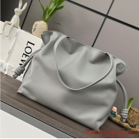 Good Product Loewe Original Leather Shoulder bag 062350 Light Gray