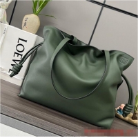 Trendy Design Loewe Original Leather Shoulder bag 062350 Dark Green