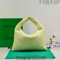 Good Taste Bottega Veneta Small Hop Hobo Bag Intrecciato Calf Leather 763966 Camomile Yellow 2023