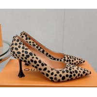 Expensive Louis Vuitton Blossom Pumps 7.5cm in Animal Print 121054