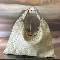 Promotional Bottega Veneta Large Hop Hobo Bag Intrecciato Calf Leather 763970 Travetine Green 2023