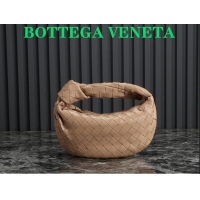 Super Quality Bottega Veneta Mini Jodie Hobo Bag in Intrecciato Lambskin 651876 Pale Brown 2023