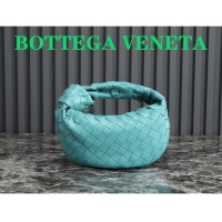 Grade Discount Bottega Veneta Mini Jodie Hobo Bag in Intrecciato Lambskin 651876 Light Blue 2023