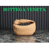 Low Price Bottega Veneta Mini Jodie Hobo Bag in Intrecciato Lambskin 651876 Apricot 2023