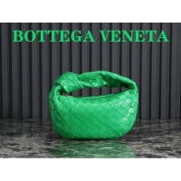 Shop Fashion Bottega Veneta Mini Jodie Hobo Bag in Intrecciato Lambskin 651876 Green 2023