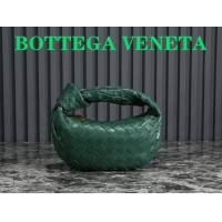 Super Quality Bottega Veneta Mini Jodie Hobo Bag in Intrecciato Lambskin 651876 Dark Green 2023